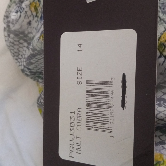 NWT Gloria Vanderbelt 2 Piece Snake Skin Look Swim Suit Size 14 - Picture 10 of 10